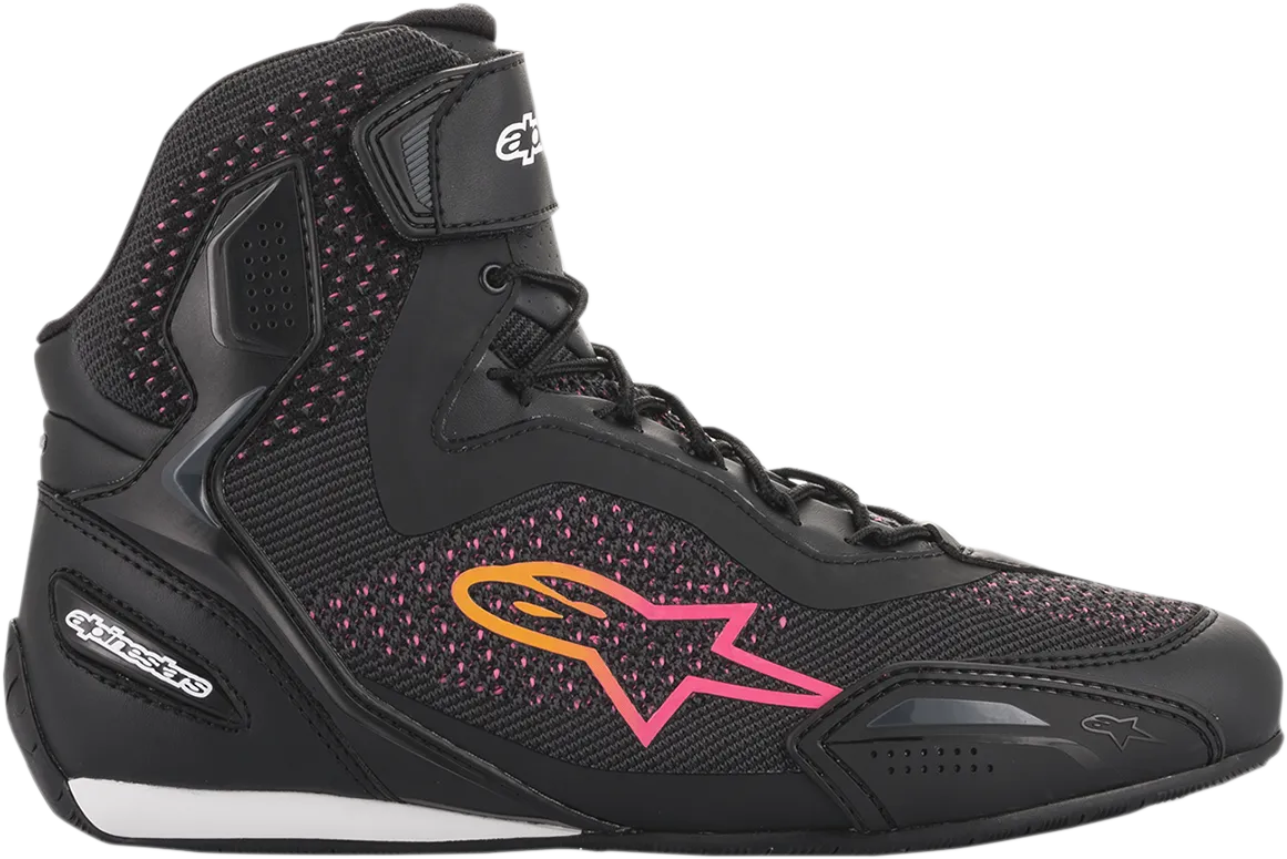 ALPINESTARS Stella Faster-3 Rideknit Shoes - Black/Yellow/Pink - US 7.5 251052014397.5