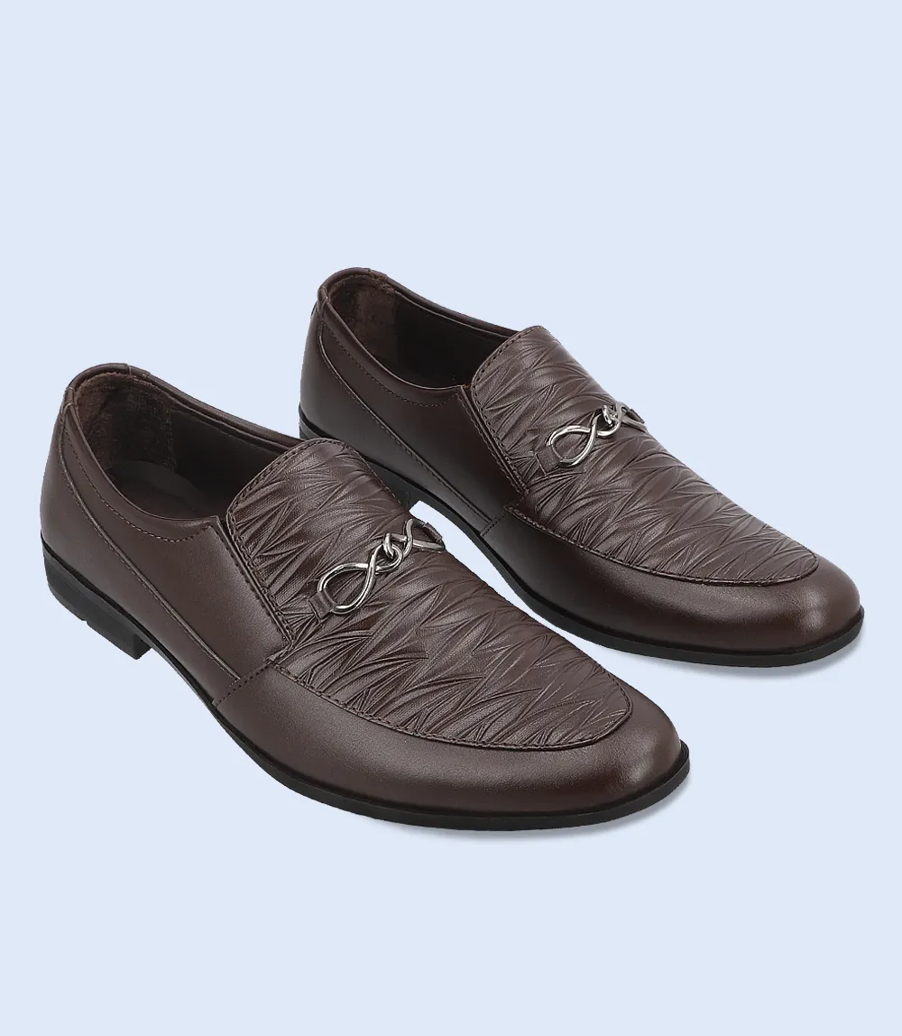 BM6749-BROWN-Men Slip on