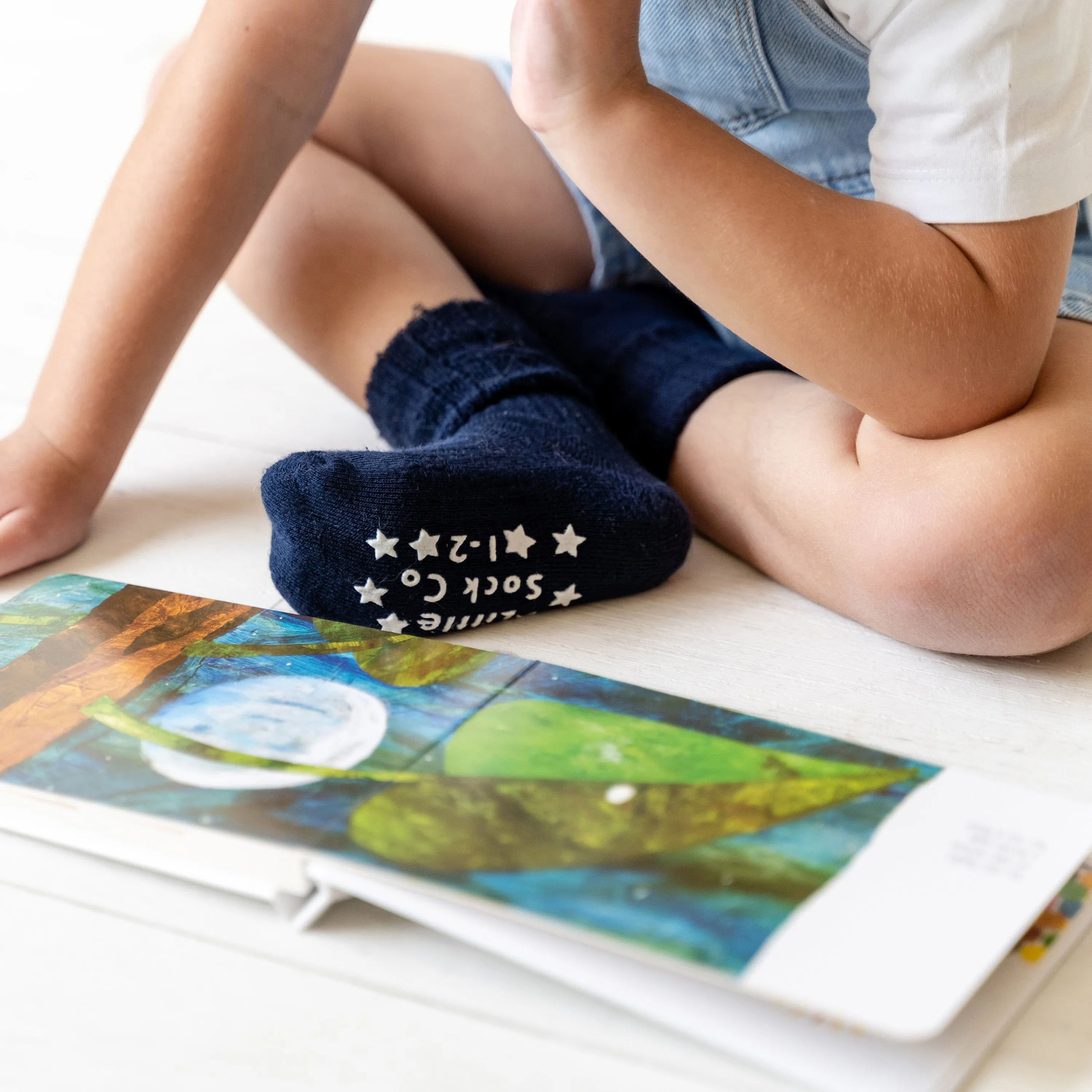 Cable Leggings & Cosy Socks Bundle - Blues