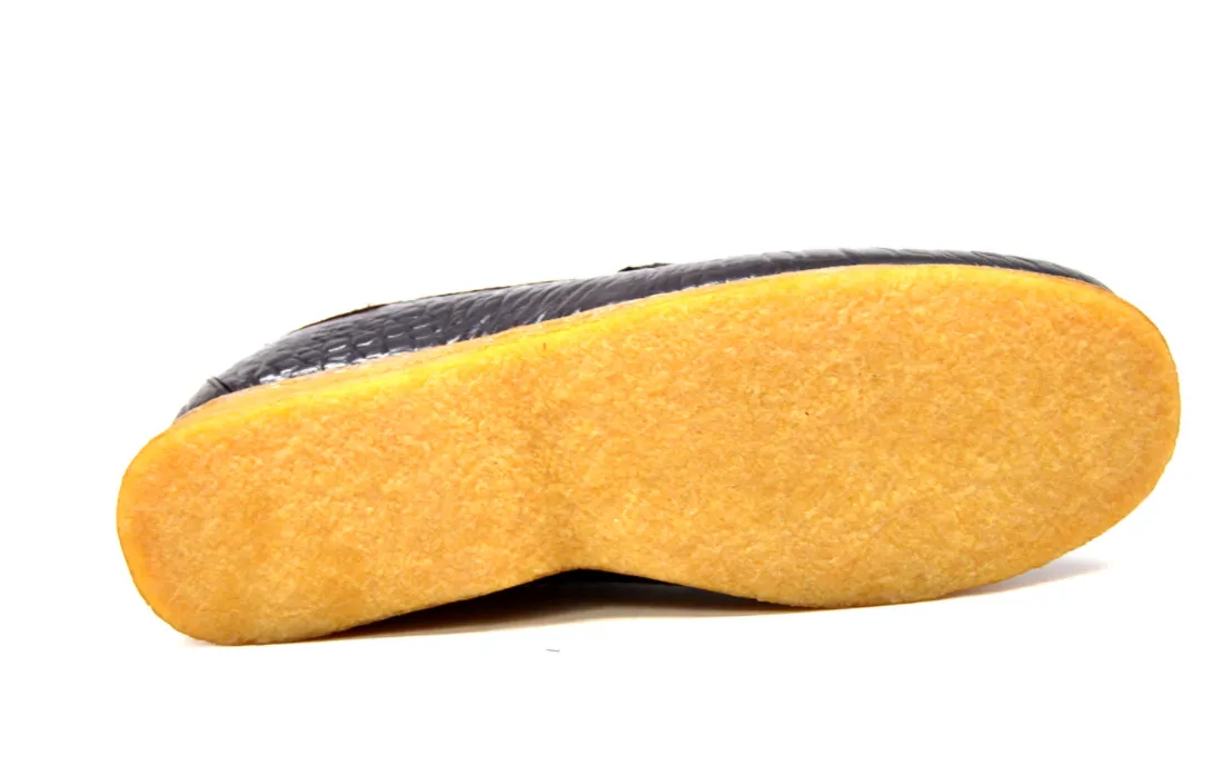 Chain Low Cut Stylish and Comfortable Croc Leather Slip-on with Crepe Sole