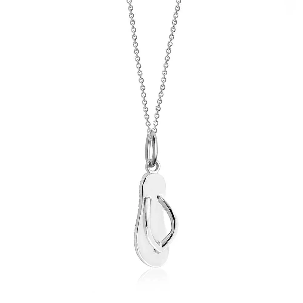 Flip-Flop Charm Silver