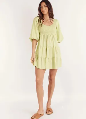 Girl and the Sun - Imogen Mini Dress - Lime Green