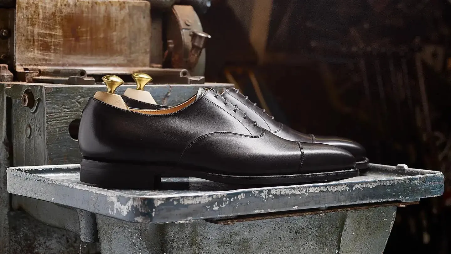 Hallam Black Calf Oxford Shoes - E Fitting