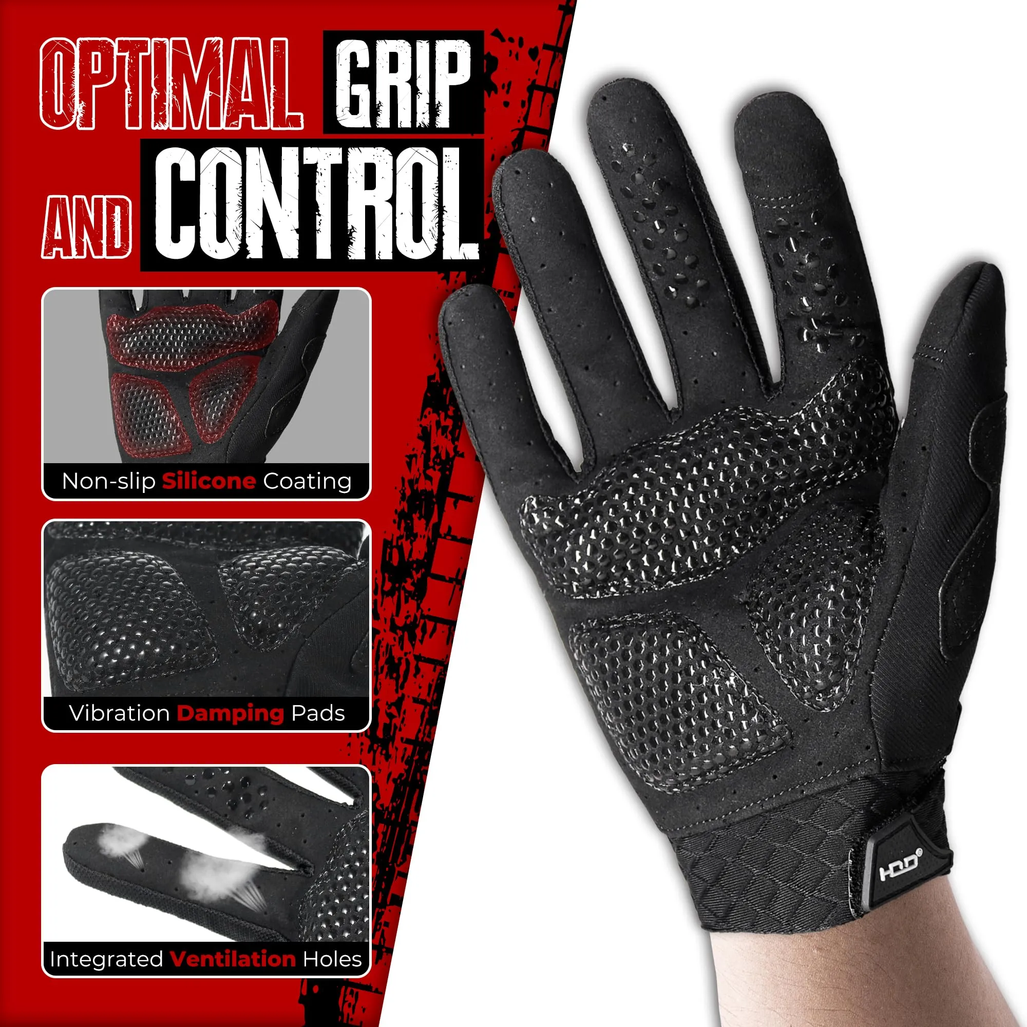 HANDLANDY Motorcycle Gloves for Men &amp; Women, Touchscreen Breathable Gloves with Hard Shell &amp; Palm Padding for Tactical Airsoft Paintball Climbing Hunting Survival Training S768