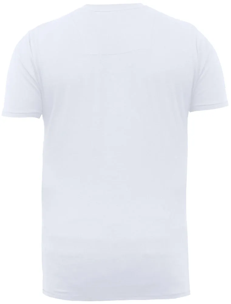 Hollywood Graphic Print Crew Neck T-Shirt in White