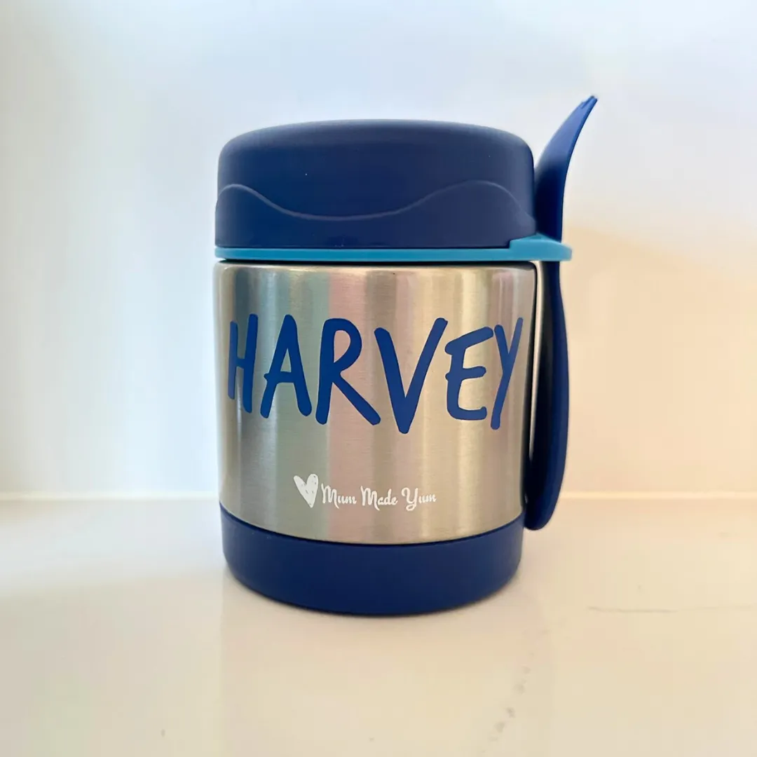 Insulated Thermal Food Jar (Leak-Proof) - Large - Blue