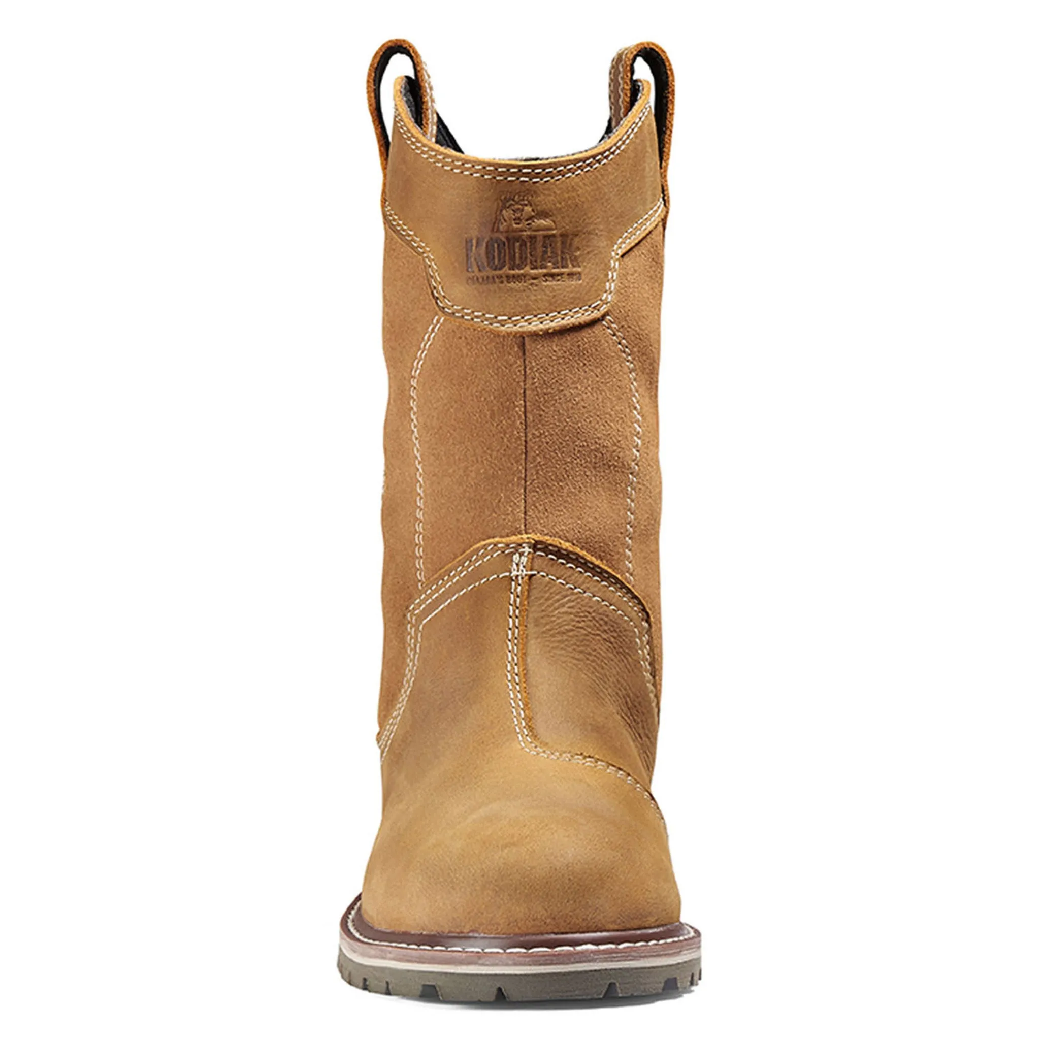 Kodiak Women's Bralorne Wellington Boots, Waterproof Full Grain Leather, Plain Toe, ComfortZone™ Footbed, Slip & Oil Resistant, Pull-On | Limited Sizes