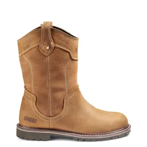 Kodiak Women's Bralorne Wellington Boots, Waterproof Full Grain Leather, Plain Toe, ComfortZone™ Footbed, Slip & Oil Resistant, Pull-On | Limited Sizes