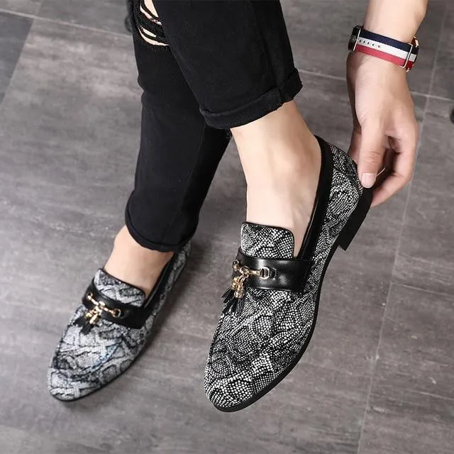 Luxury Tassels Slip On Leather Oxford Men's Dress Shoes