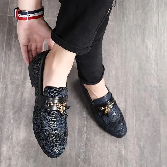 Luxury Tassels Slip On Leather Oxford Men's Dress Shoes
