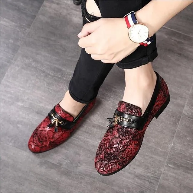 Luxury Tassels Slip On Leather Oxford Men's Dress Shoes