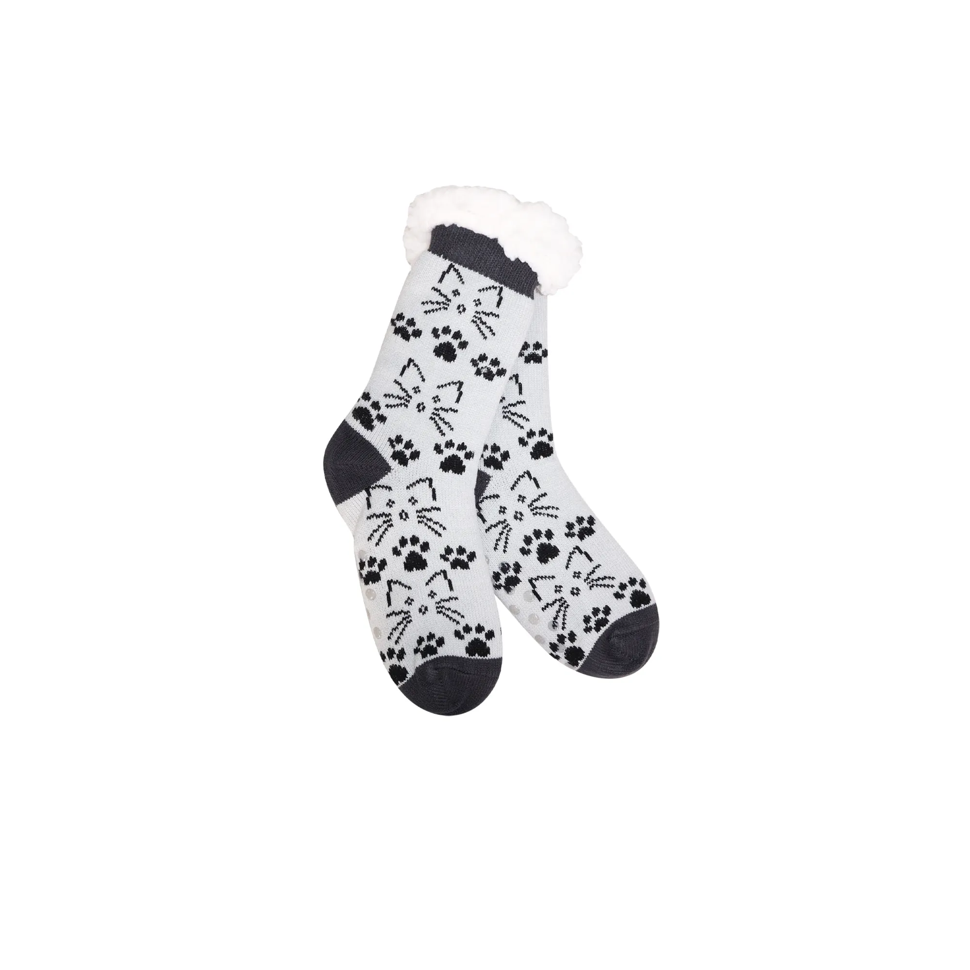 Paw Print Paradise Thermal Slipper Socks