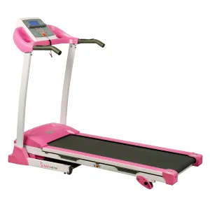 Pink Treadmill w/ Manual Incline and LCD Display