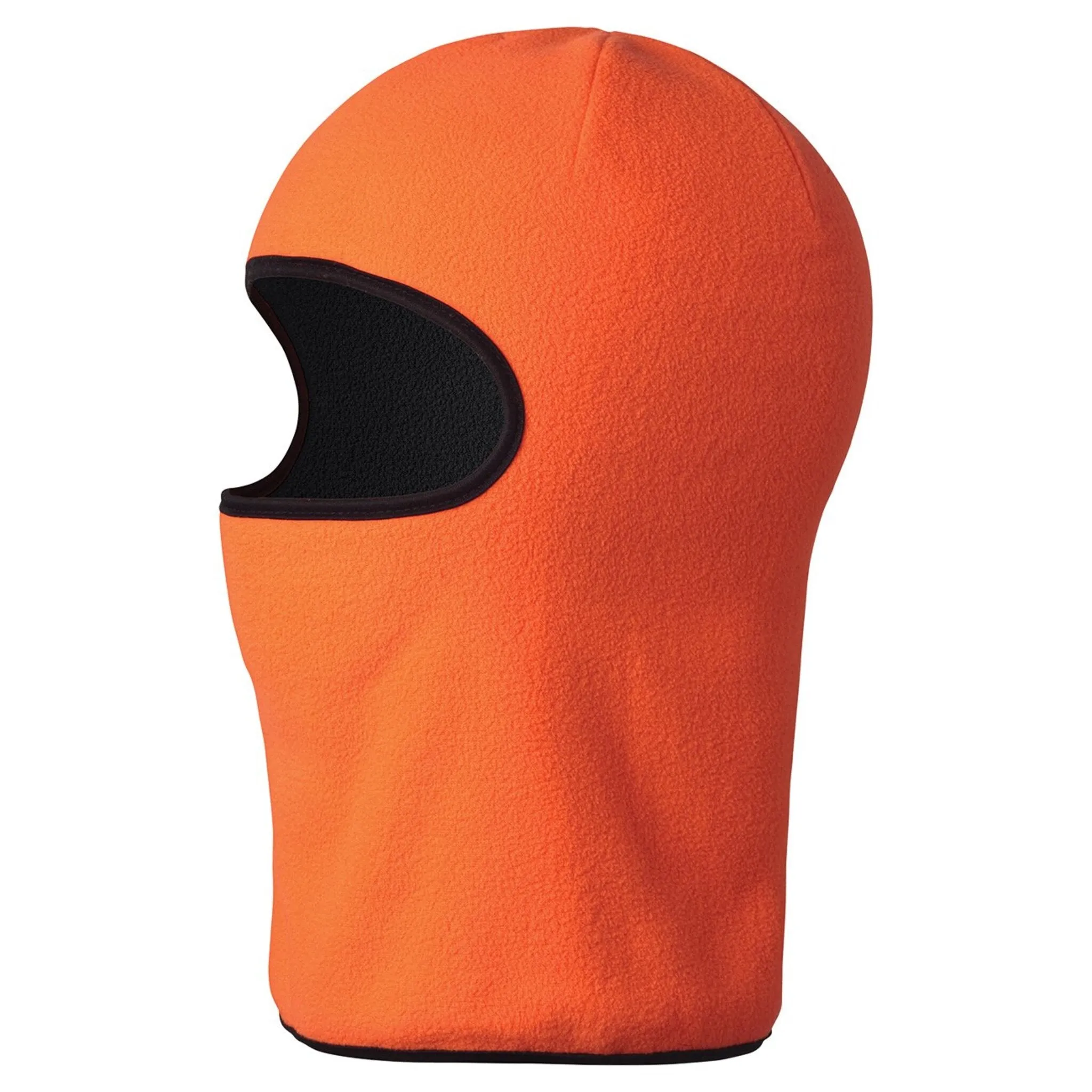 Pioneer Reversible Micro Fleece Hood, Dual-Layer Warmth, Black & Hi-Viz Orange, Lightweight, Versatile Outdoor Headwear, Ideal for Cold Weather | One Size