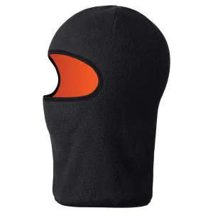 Pioneer Reversible Micro Fleece Hood, Dual-Layer Warmth, Black & Hi-Viz Orange, Lightweight, Versatile Outdoor Headwear, Ideal for Cold Weather | One Size