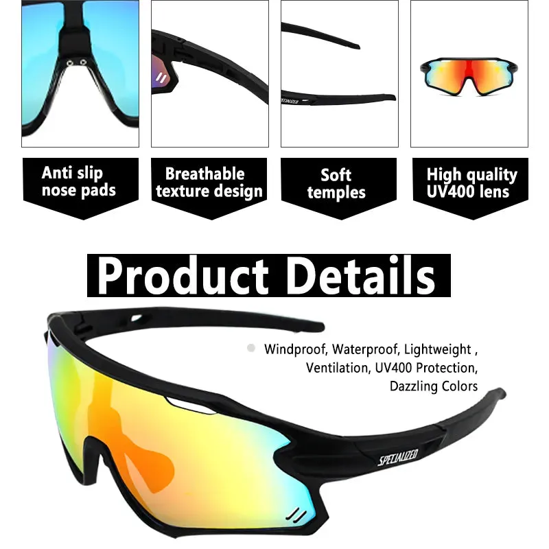 Riding Sunglasses Mtb Sports Cycling Goggles Bicycle Mountain Bike Glasses Men Women Cycling Suunglasses Driving Baseball Hiking