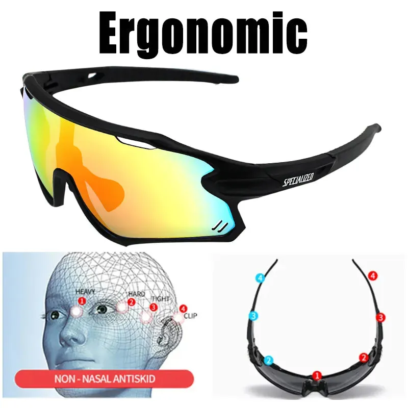 Riding Sunglasses Mtb Sports Cycling Goggles Bicycle Mountain Bike Glasses Men Women Cycling Suunglasses Driving Baseball Hiking