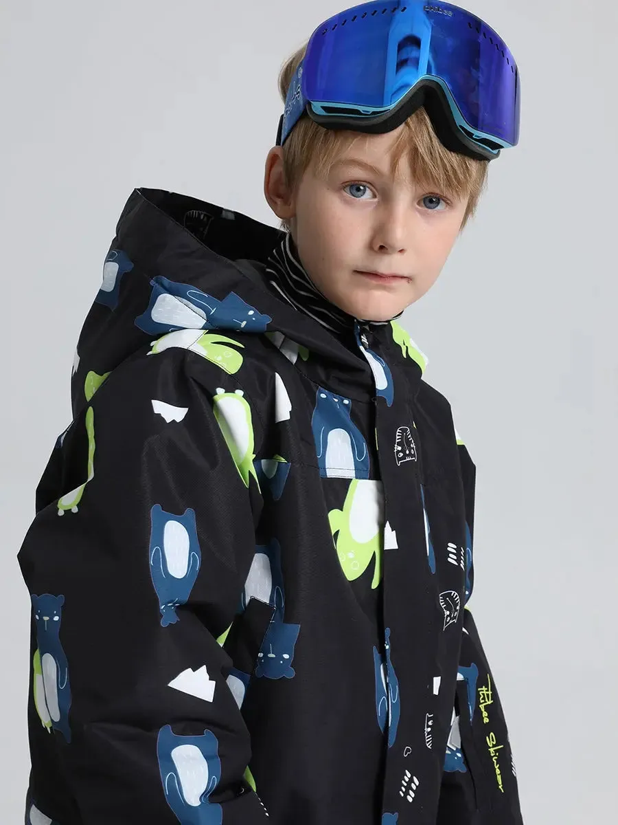 Riuiyele Boys' One-Piece Snow Suit Ski Snowboarding Ski Wear