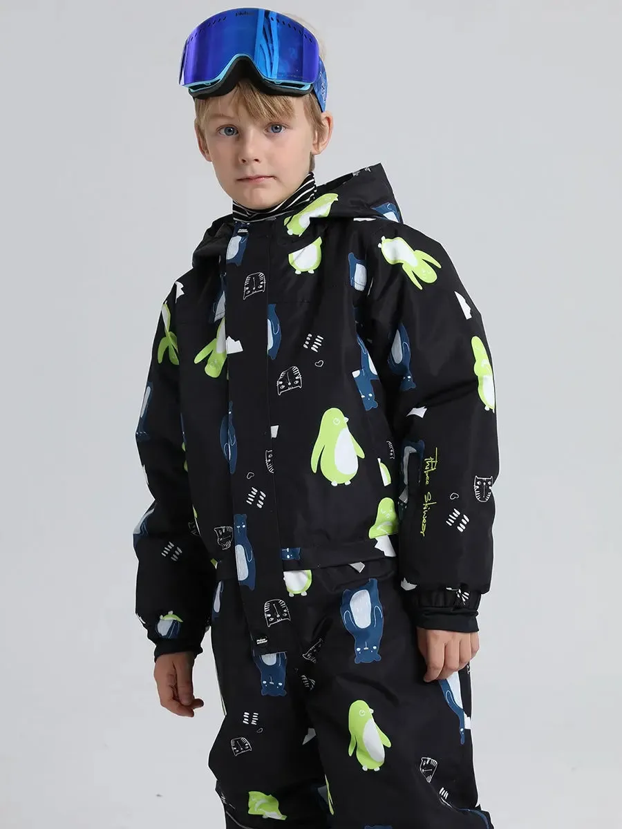 Riuiyele Boys' One-Piece Snow Suit Ski Snowboarding Ski Wear