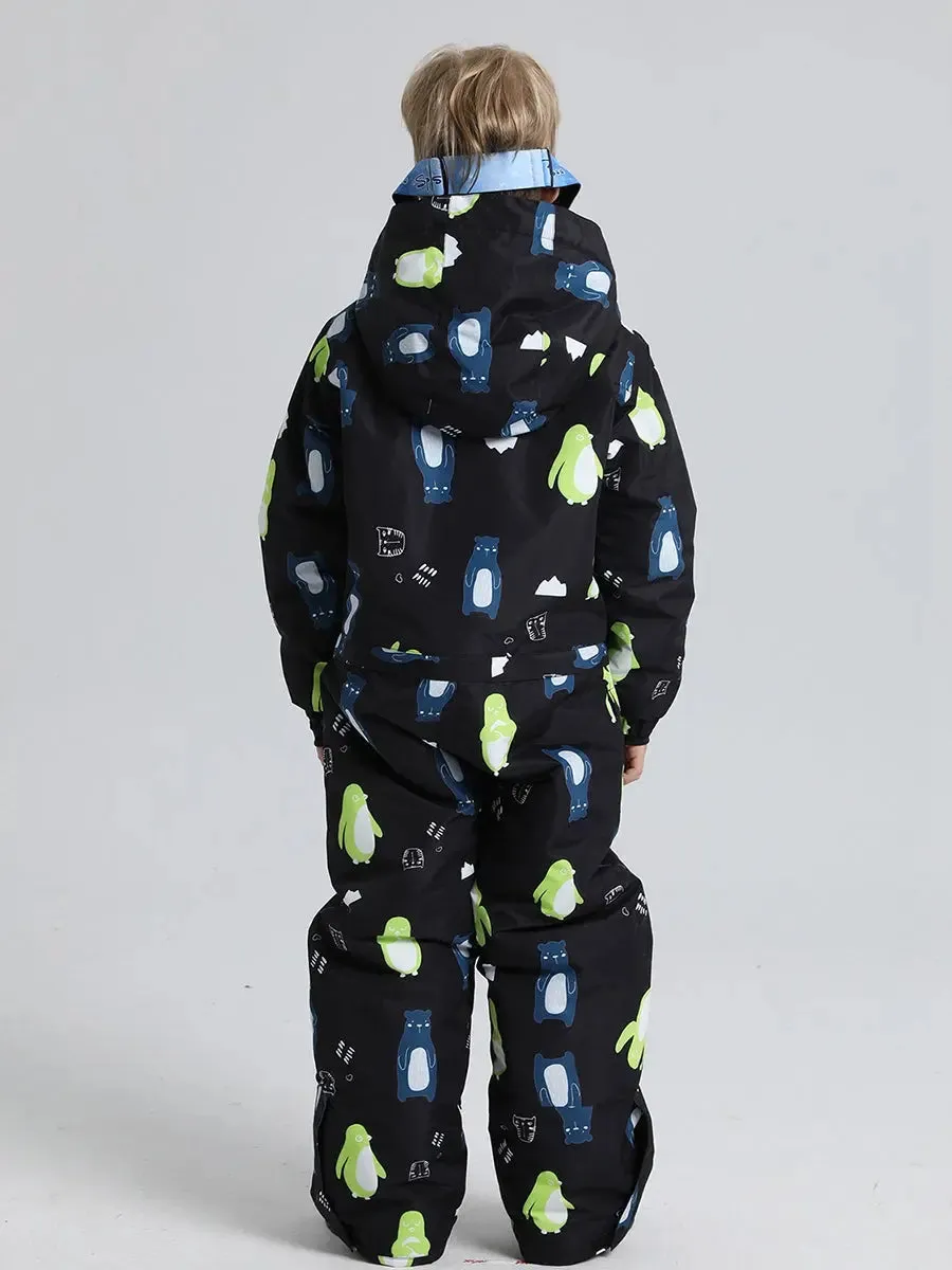 Riuiyele Boys' One-Piece Snow Suit Ski Snowboarding Ski Wear