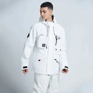 Riuiyele Breathable Men Ski Snowboarding Cargo Jacket