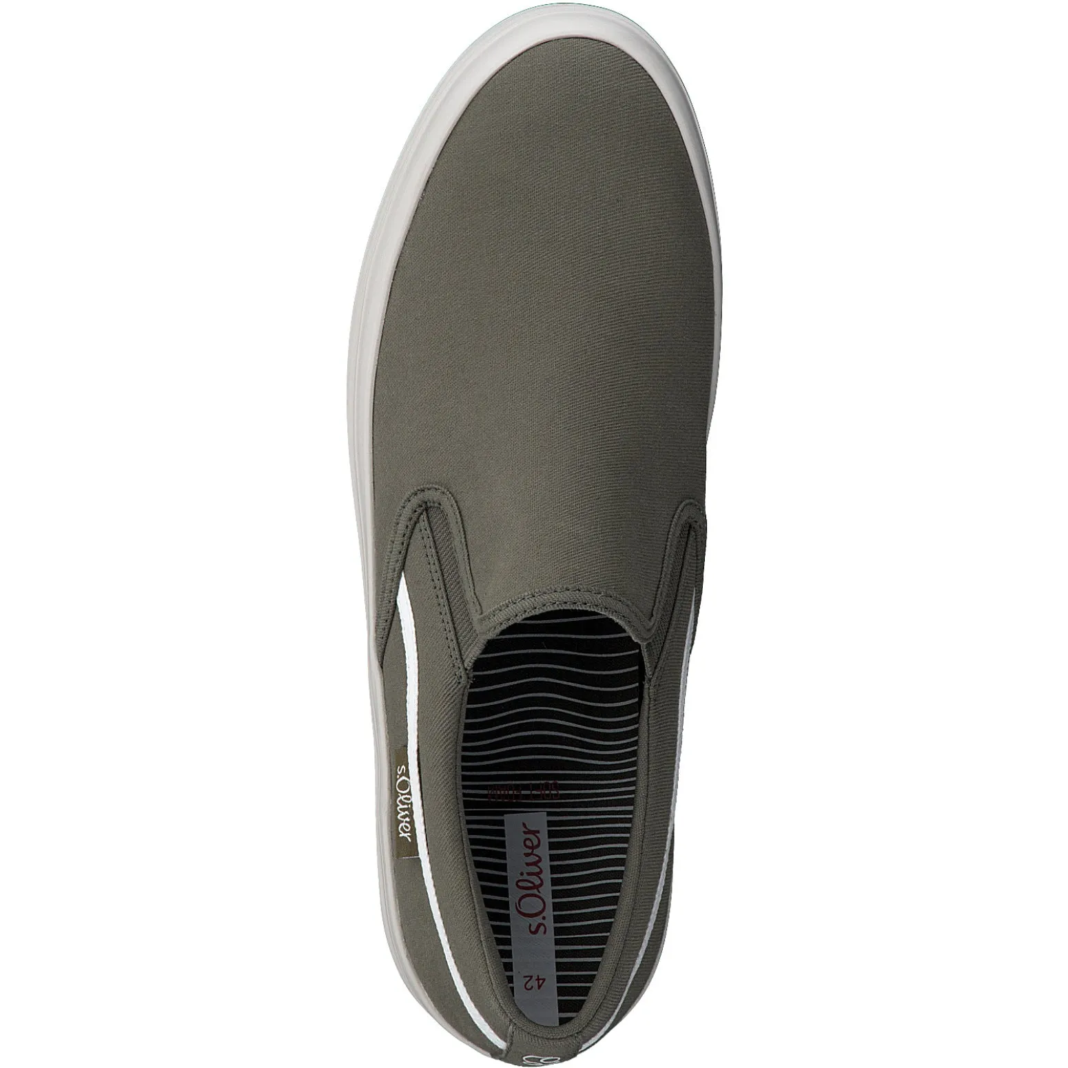 S.Oliver Canvas Slip on-Khaki