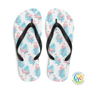Summer Flamingo Flip-Flops